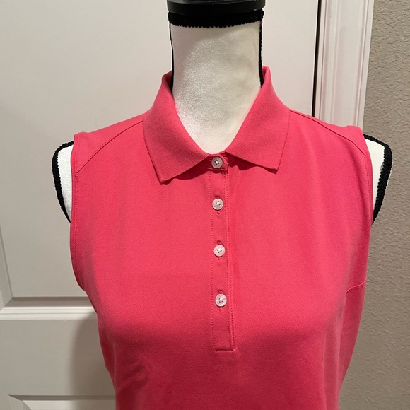 NWOT – PINK “NIKE GOLF” FIT DRY LADIES GOLF SHIRT - MED - Picture 3 of 9